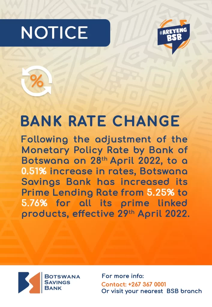 Bank Rate Change